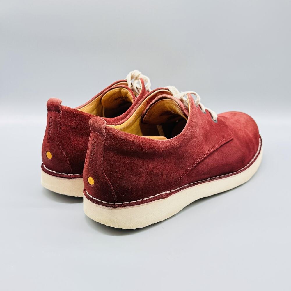 Samuel Hubbard Shoes Mens 14 Burgundy Suede Sneaker Lace Up Vibram Sole Derby - Picture 7 of 11